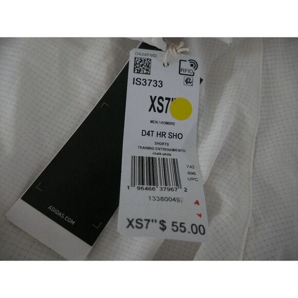 Adidas Men's Training HIIT HEAT.RDY Shorts 7" Chalk White Size XS - Picture 6 of 10